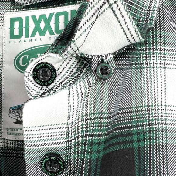 DIXXON Flannel Shirt Callahan Womens Medium Green Tommy Boy Plaid Button Up - Picture 11 of 16